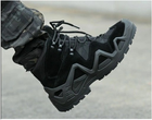 Тактичні водостійкі шкіряні бойові черевики 44 розмір Чорний (Alop) - зображення 3