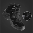 Тактичні водостійкі шкіряні бойові черевики 44 розмір Чорний (Alop) - зображення 5