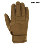 Рукавички чоловічі Mil-Tec розмір S з TPR захистом для страйкболу захист рук під ударів прочні та легкі Койот - зображення 2