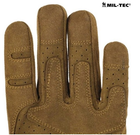 Перчатки мужские Mil-Tec размер S с TPR защитой для страйкбола защита рук под ударов прочные и легкие Койот - изображение 7