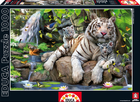 Пазл Educa Білий бенгальський тигр 1000 елементів (EDU-14808) - зображення 1