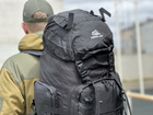 Рюкзак туристичний на 90 л. Tactic військовий рюкзак без каркасу колір Чорний Tur90-black - зображення 3