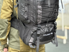 Рюкзак туристичний на 90 л. Tactic військовий рюкзак без каркасу колір Чорний Tur90-black - зображення 4