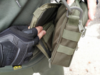 Сумка тактическая барсетка на плечо Tactic с карманом под пистолет Olive (102-olive) - изображение 6