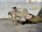 Сумка тактическая городская на пояс Tactical с карманом под бутылку Мультикам (1026-multicam) - изображение 9