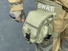 Тактична поясна сумка Swat Tactic з кріпленням на стегнах Olive (300-olive) - зображення 6