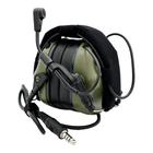 Активні тактичні навушники з мікрофоном Earmor M32 MOD4 Olive + батарейки - зображення 3