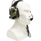 Активні тактичні навушники з мікрофоном Earmor M32 MOD4 Olive + батарейки - зображення 6