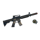 Іграшковий автомат з м'якими кулями M16 PF Golden Gun 910GG (Золотий)
