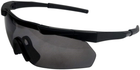 Захисні окуляри Buvele для спортивної стрільби 3 лінзи Чорні (Z13.12.5.8.003) - зображення 3