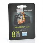 Карта памяти Microflash Micro SD cкорость передачи данных 28MB / s, class10, 8G