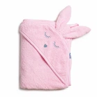 Рушник Twins Rabbit 100*100 капюшон із вушками, pink