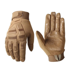 Перчатки полнопалые с защитой на липучке FQ16SDF007 Песочный L (Kali) - изображение 3
