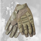 Перчатки полнопалые с защитой на липучке Оливковый XL (Kali) - изображение 5