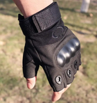Беспалые перчатки походные армейские защитные охотничьи Черный L (Kali) - изображение 4