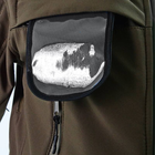 Армейская мужская куртка с капюшоном Soft Shell Оливковый L (Kali) - изображение 4