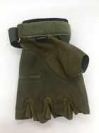 Штурмові рукавички без пальців Combat похідні захисні армійські Оливка - XL (Kali) - зображення 8