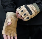 Беспалые перчатки походные армейские защитные охотничьи Бежевый XL (Kali) - изображение 2