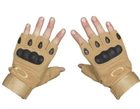 Беспалые перчатки походные армейские защитные охотничьи Песочный XL (Kali) - изображение 2