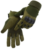 Полнопалые перчатки походные армейские защитные охотничьи FQ16S007 Оливковый M (Kali) - изображение 1