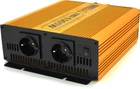 Інвертор напруги MexxSun MXSPSW-1000, 24V/220V, 1000W з правильною синусоїдою, 2 Shuko, клемні дроти, Q4 (YT29179)