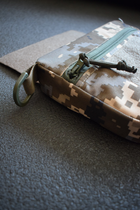 Напашник сумка, паховый подсумок тактический утилитарный с креплением к плитоноске на велкро Пиксель - изображение 4