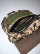 Напашник сумка, паховый подсумок тактический утилитарный с креплением к плитоноске на велкро Пиксель - изображение 8