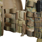 Плитоноска бронежилет UKRDEF Мультикам/multicam з швидким скиданням MOLLE 7 підсумків + боковий захист - зображення 5