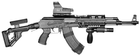 Пістолетна рукоятка FAB Defense AGR-47 гумова для АК-47/74 (полімер) чорна - зображення 4