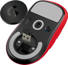 Mysz komputerowa Logitech PRO X SUPERLIGHT Wireless Czerwona (910-006784) - obraz 8