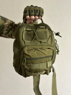 Тактичний військовий рюкзак-сумка 5 л олива - зображення 3