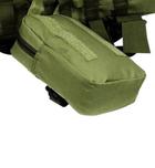 Тактичний рюкзак Raptor з підсумками військовий олива 50 л - зображення 6