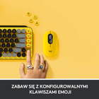 Klawiatura bezprzewodowa Logitech POP Keys Wireless Mechanical Keyboard Blast Yellow (920-010735) - obraz 3