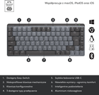 Клавіатура бездротова Logitech MX Mechanical Mini Minimalist Graphite (920-010780) - зображення 6