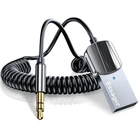 Беспроводной адаптер приемник ресивер c микрофоном Essager Bluetooth Car Receiver AUX with Mic 5.0 EB01 grey