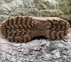 Ботинки кроссовки тактическая обувь облегченные (лето) натуральная гидрофобная кожа усиленная пятка и носок Койот 43 - изображение 6