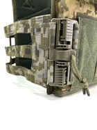 Плитоноска військова тактична SKELETONE 1000D зі швдким скиданням для плит 300х250мм, колір Піксель ЗСУ - зображення 10