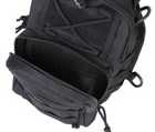 Тактическая нагрудная сумка Primo Sling однолямочная через плечо - Black - зображення 5