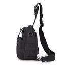 Тактическая нагрудная сумка Primo Sling однолямочная через плечо - Black - изображение 7