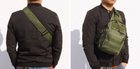 Тактическая нагрудная сумка Primo Sling однолямочная через плечо - Army Green - изображение 4