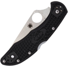 Складной нож Spyderco Delica 4 Flat Ground C11FPBK - изображение 5