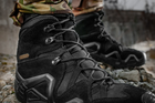 Водонепроницаемые ботинки (берцы) 43 размер (27,8 см) тактические (военные) треккинговые демисезонные Alligator Black (Черные) M-tac для ВСУ - изображение 12