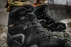 Водонепроницаемые ботинки (берцы) 42 размер (27,3 см) тактические (военные) треккинговые демисезонные Alligator Black (Черные) M-tac для ВСУ - изображение 12