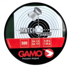 Пули Gamo Match 4.5мм, 0.49г, 500шт