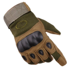 Перчатки тактические военные OY-002 L оливковый - изображение 1