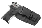 Внутрибрючная пластиковая (кайдекс) кобура A2TACTICAL для Beretta М9/92 черная (KD11) - изображение 1