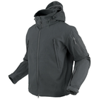 Тактичний софтшелл з утеплений флісом Condor SUMMIT Soft Shell Jacket 602 Large, Graphite (Сірий) - зображення 1