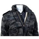 Куртка со съемной подкладкой Surplus Regiment M65 Jacket Surplus Raw Vintage Washed black camo L (Черный Камуфляж) - изображение 8