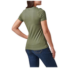 Жіноча футболка з малюнком 5.11 Tactical Women's Purpose Crest 5.11 Tactical Military Green XL (Зелений) Тактична - зображення 2