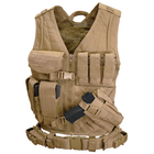 Розвантажувальний жилет Condor Crossdraw Vest CV X-Large/XX-Large, Тан (Tan)